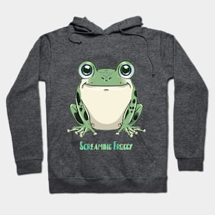 Screaming Froggy Funny Frog Hoodie